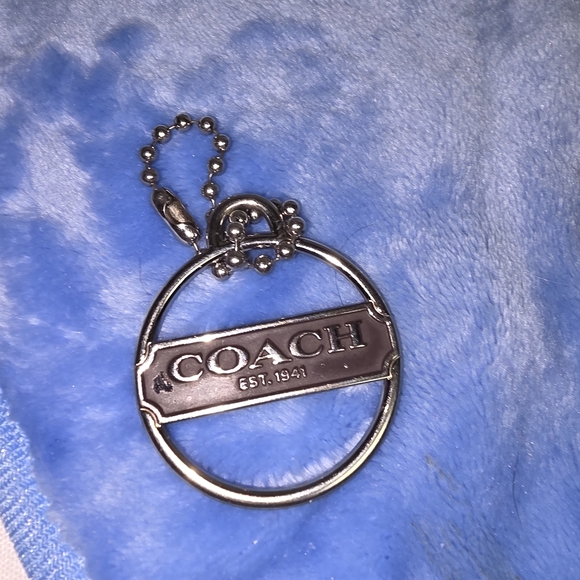 Coach Accessories - Coach Silver Keychain with Logo
